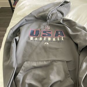 USA baseball hoody large